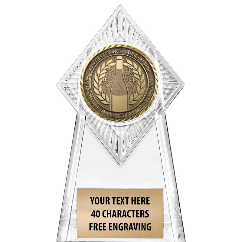6" PARAGON CLEAR INSERT TROPHY