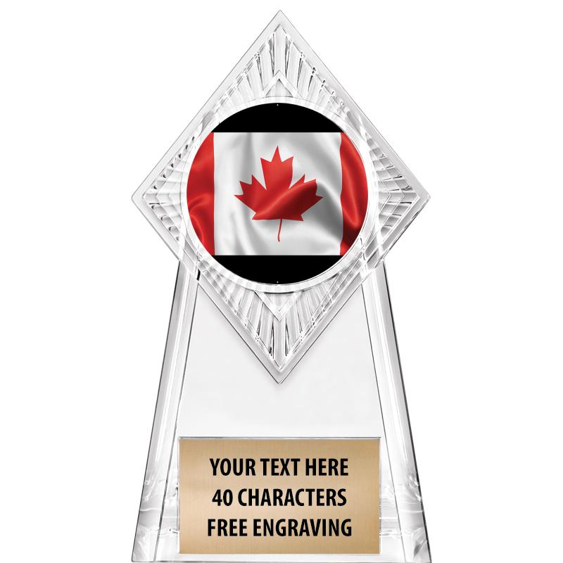 6" PARAGON CLEAR INSERT TROPHY