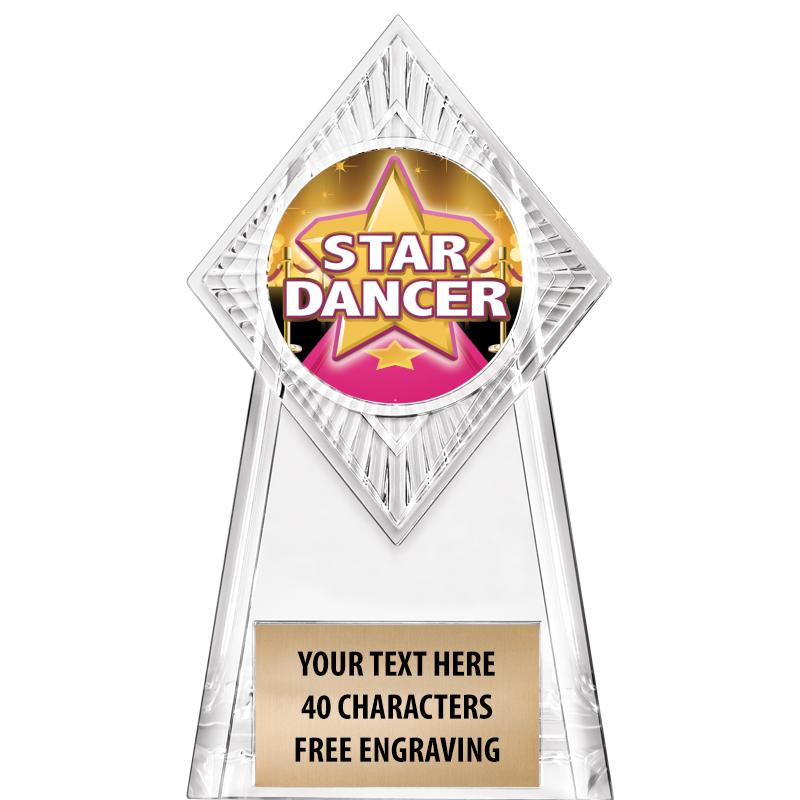 6" PARAGON CLEAR INSERT TROPHY