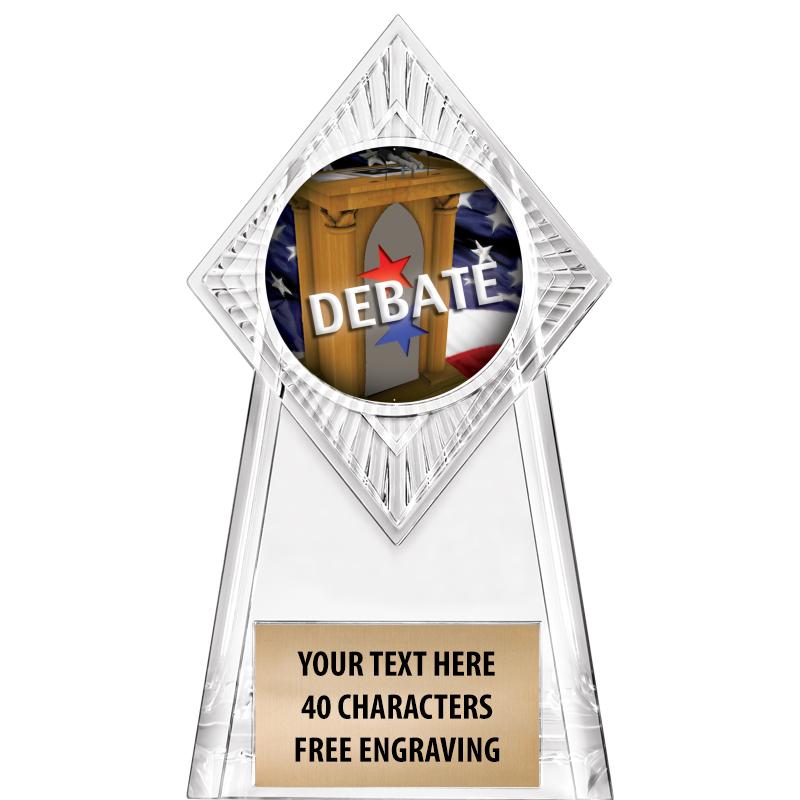 6" PARAGON CLEAR INSERT TROPHY