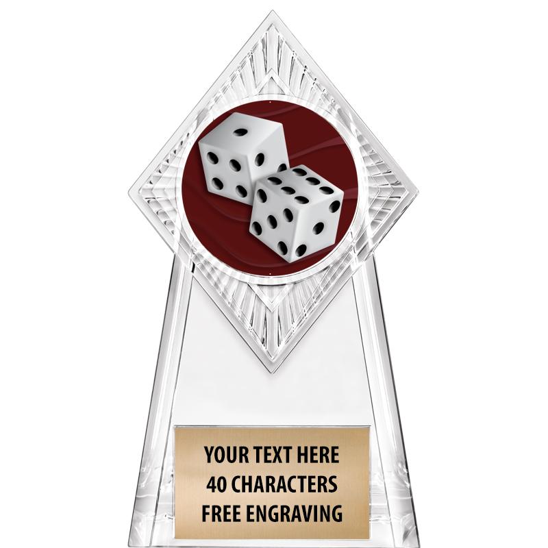 6" PARAGON CLEAR INSERT TROPHY