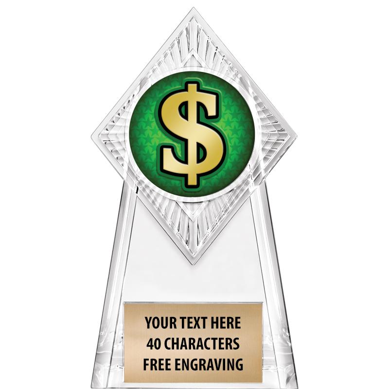 6" PARAGON CLEAR INSERT TROPHY