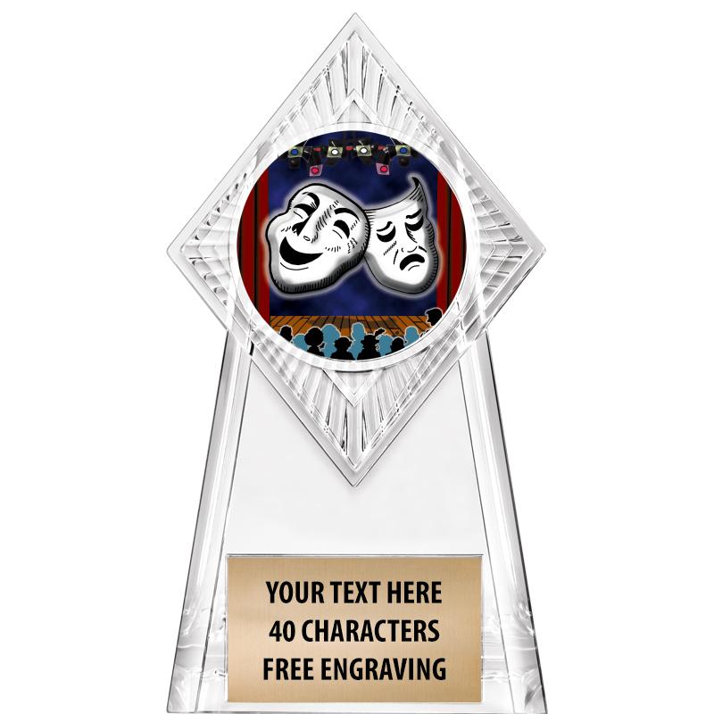 6" PARAGON CLEAR INSERT TROPHY