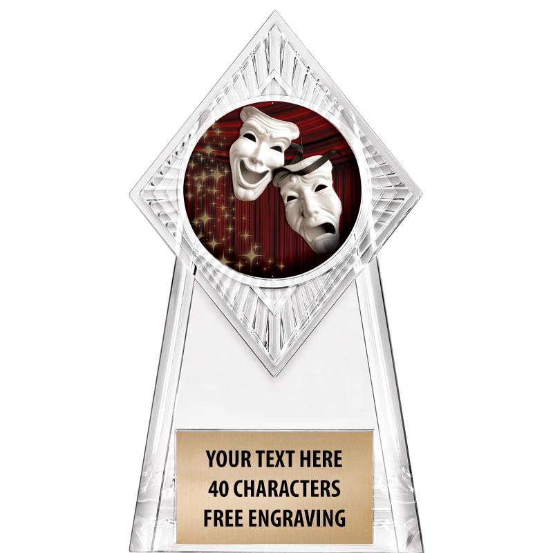 6" PARAGON CLEAR INSERT TROPHY