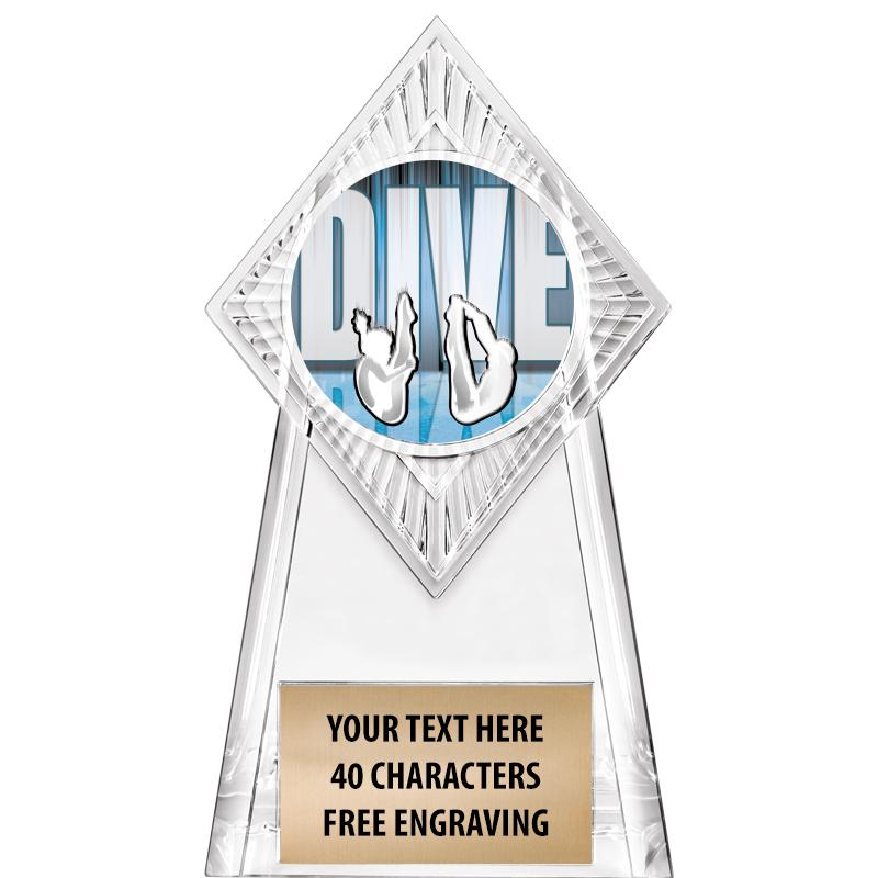 6" PARAGON CLEAR INSERT TROPHY