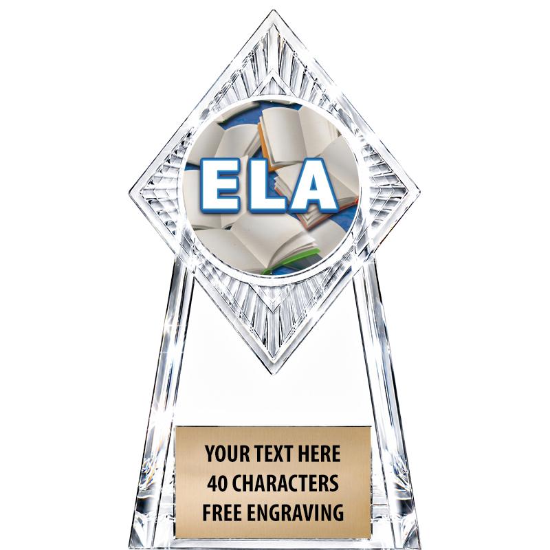 6" PARAGON CLEAR INSERT TROPHY