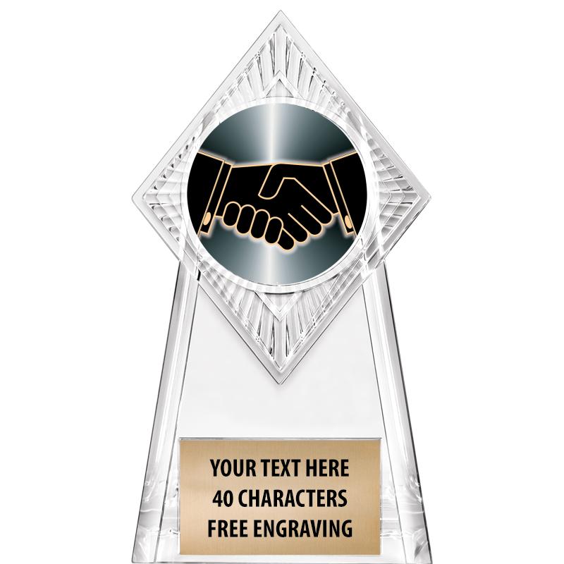 6" PARAGON CLEAR INSERT TROPHY