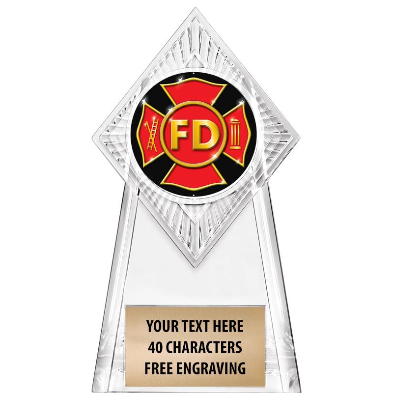 6" PARAGON CLEAR INSERT TROPHY