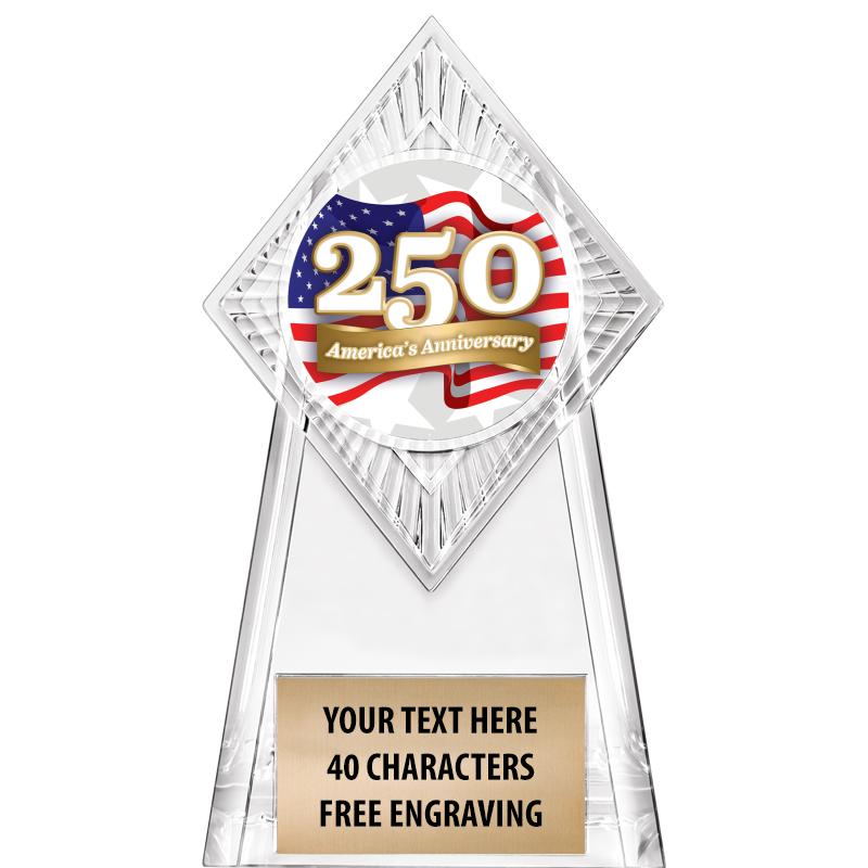 6" PARAGON CLEAR INSERT TROPHY