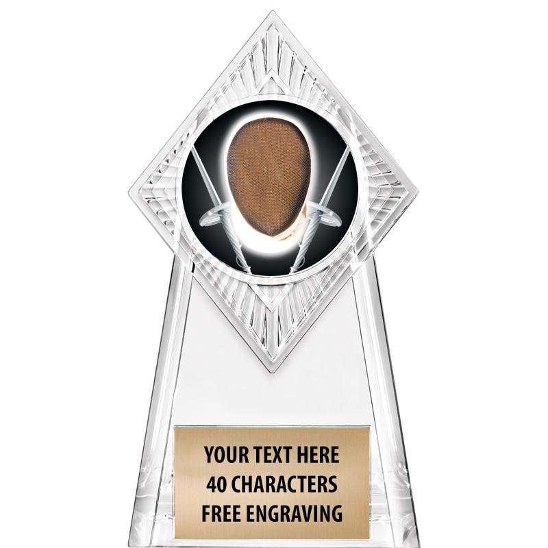 6" PARAGON CLEAR INSERT TROPHY