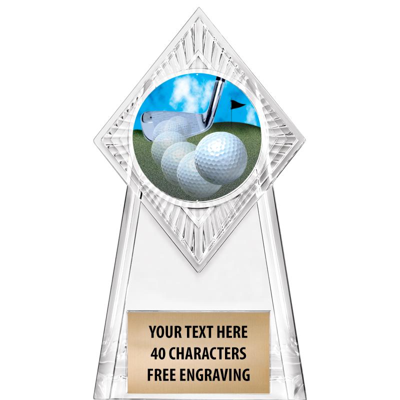 6" PARAGON CLEAR INSERT TROPHY
