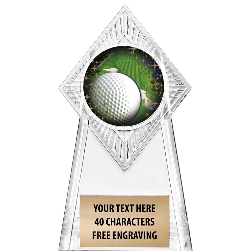 6" PARAGON CLEAR INSERT TROPHY