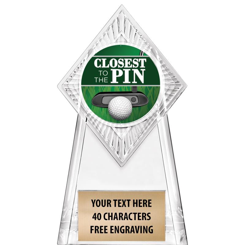 6" PARAGON CLEAR INSERT TROPHY