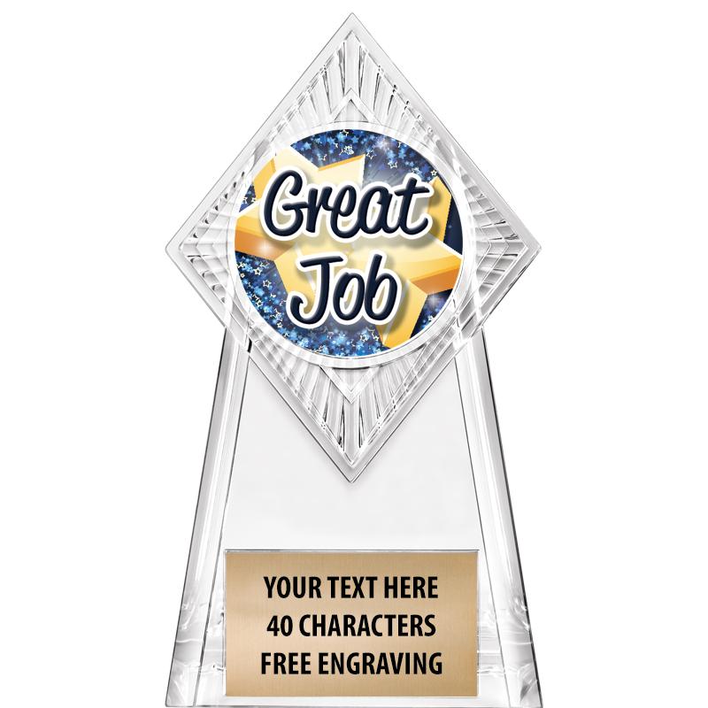 6" PARAGON CLEAR INSERT TROPHY