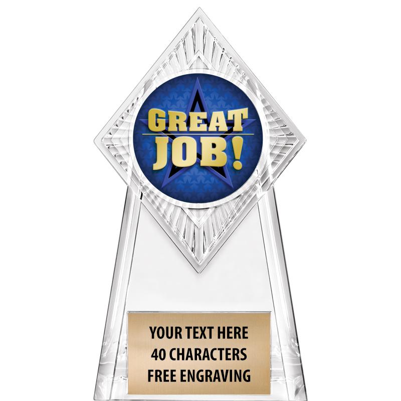 6" PARAGON CLEAR INSERT TROPHY