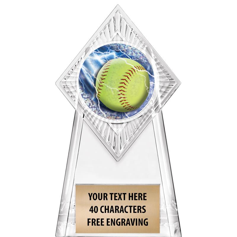 6" PARAGON CLEAR INSERT TROPHY