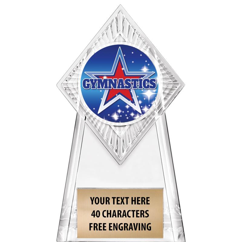 6" PARAGON CLEAR INSERT TROPHY