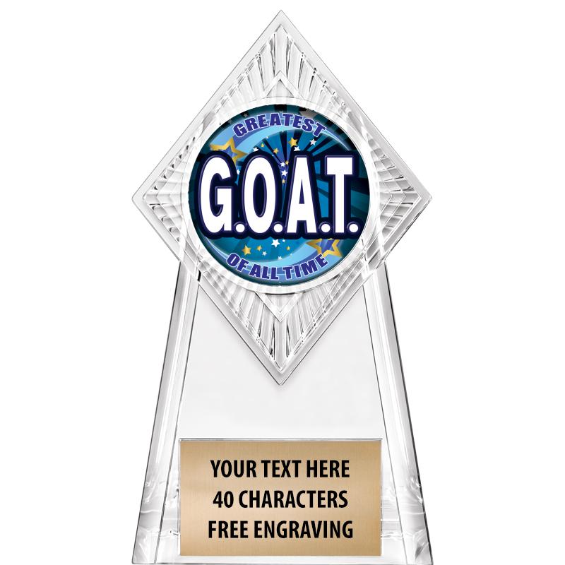 6" PARAGON CLEAR INSERT TROPHY