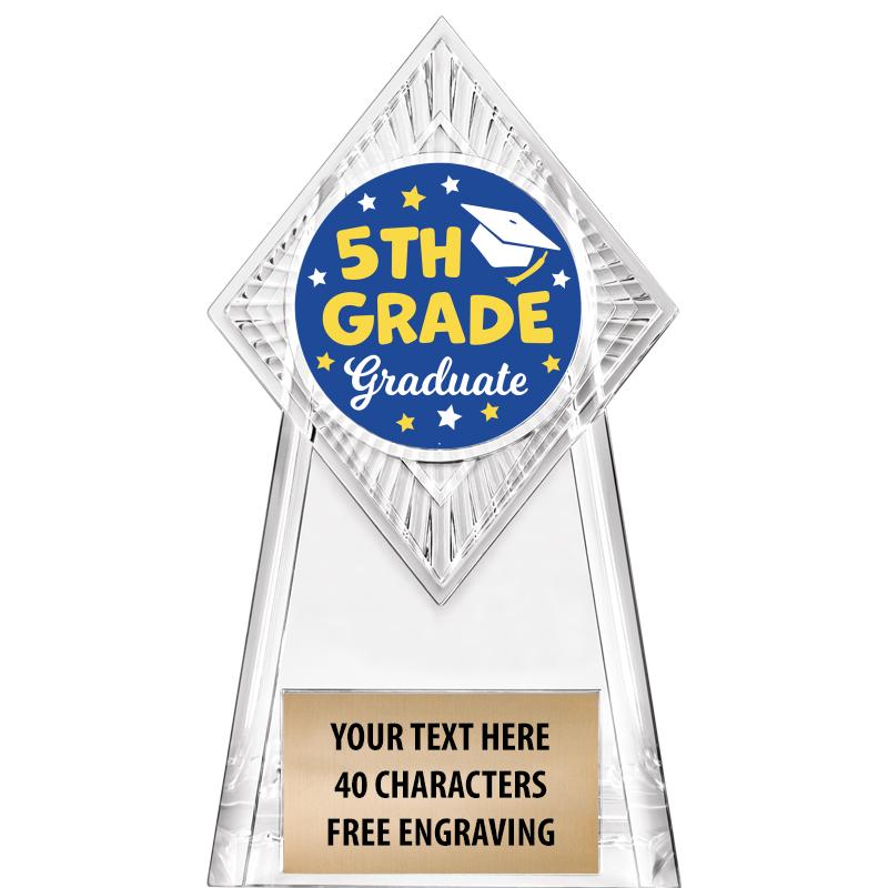 6" PARAGON CLEAR INSERT TROPHY