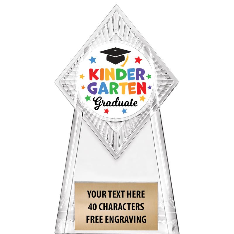 6" PARAGON CLEAR INSERT TROPHY