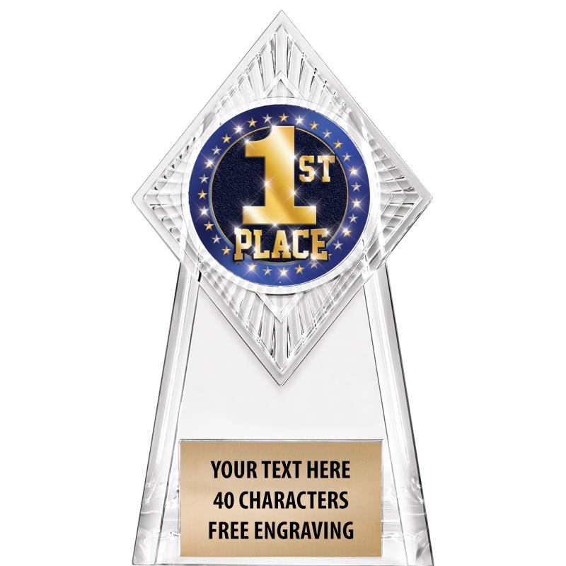 6" PARAGON CLEAR INSERT TROPHY