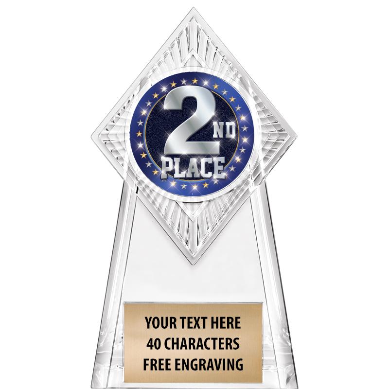 6" PARAGON CLEAR INSERT TROPHY