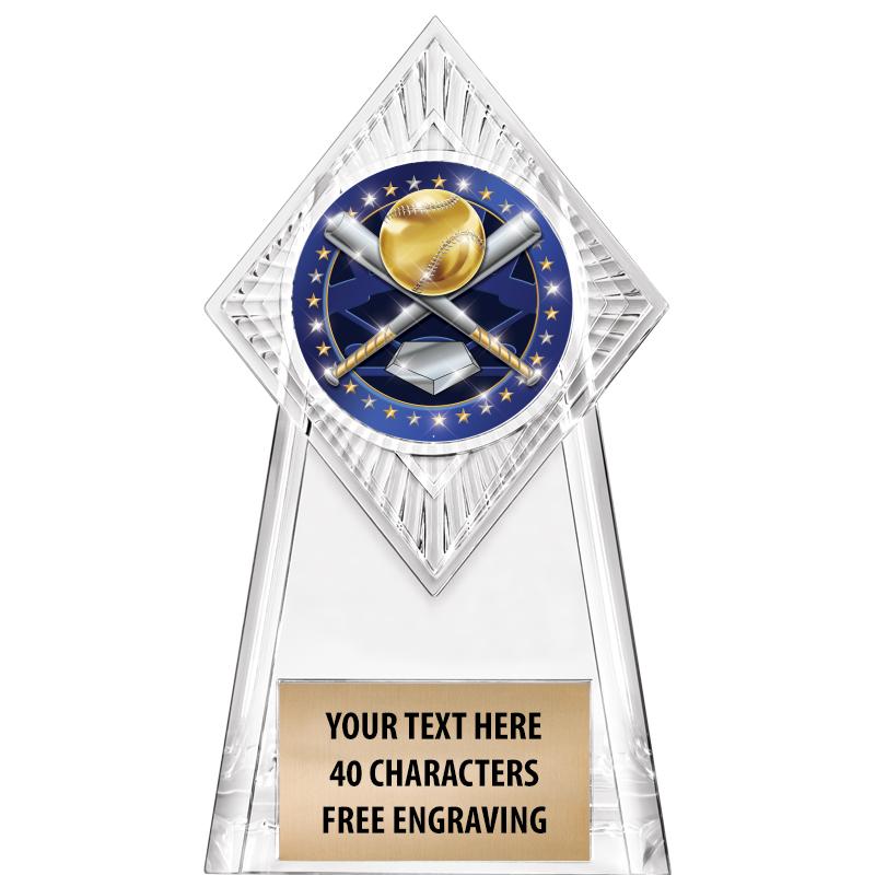 6" PARAGON CLEAR INSERT TROPHY