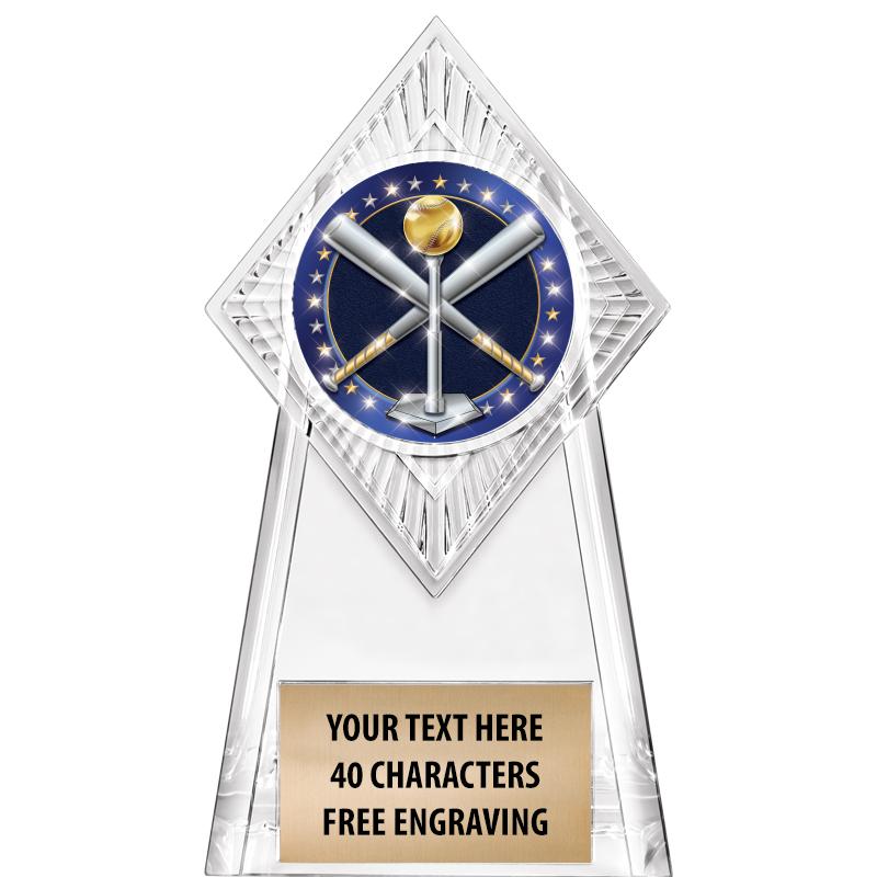 6" PARAGON CLEAR INSERT TROPHY