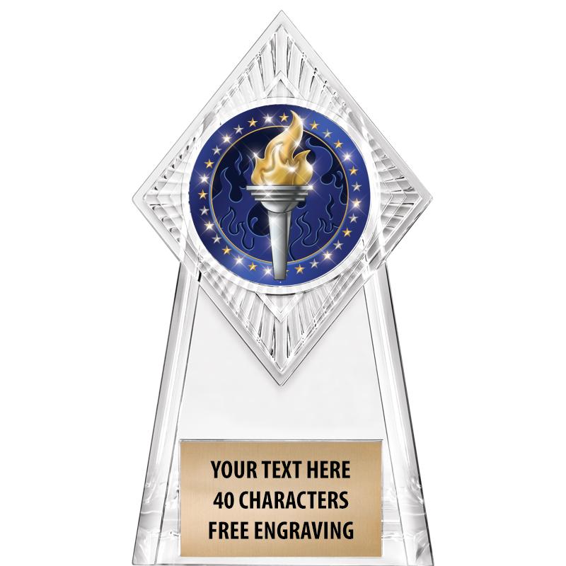 6" PARAGON CLEAR INSERT TROPHY