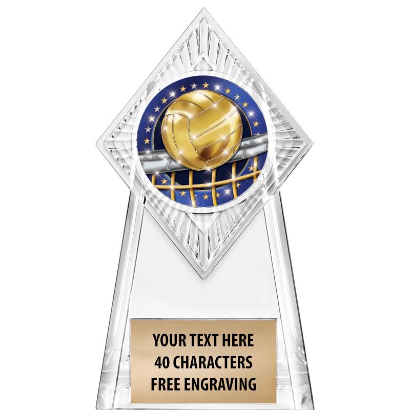 6" PARAGON CLEAR INSERT TROPHY