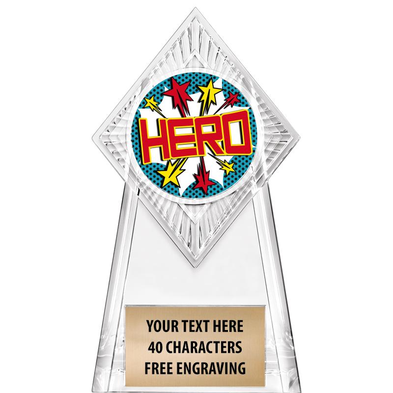 6" PARAGON CLEAR INSERT TROPHY