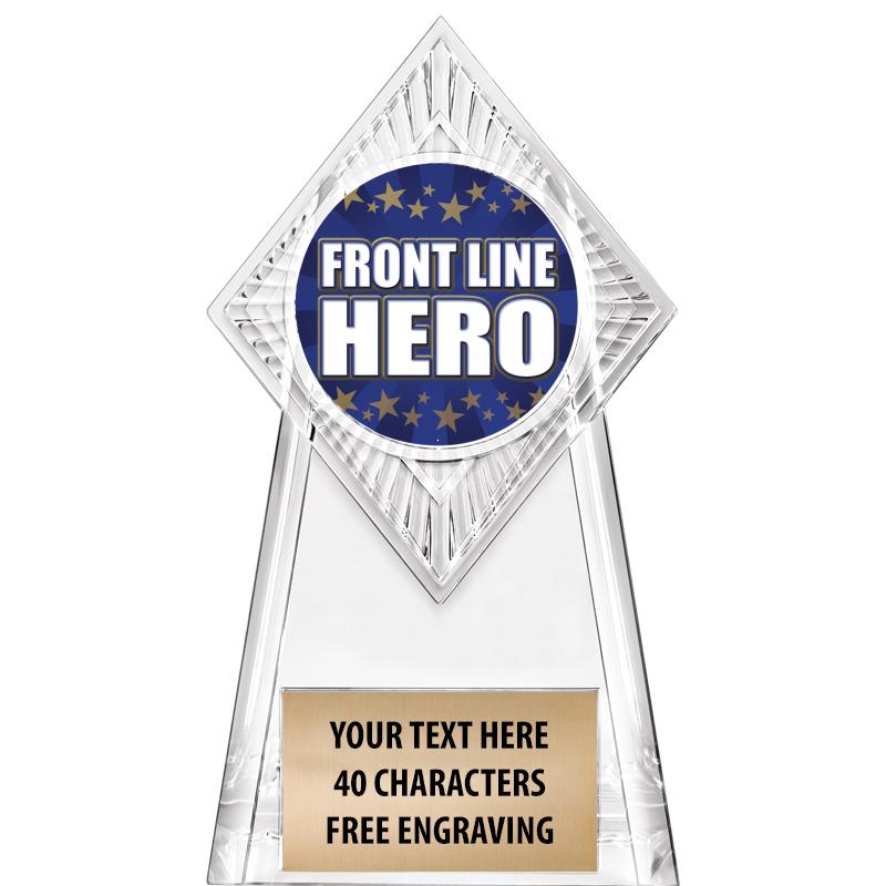 6" PARAGON CLEAR INSERT TROPHY