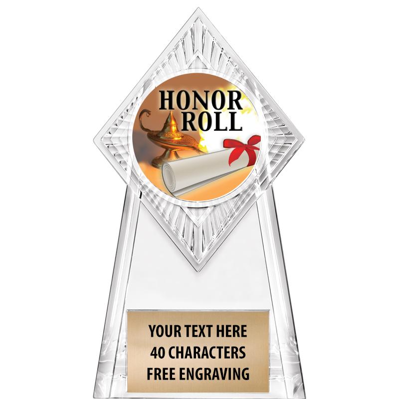 6" PARAGON CLEAR INSERT TROPHY