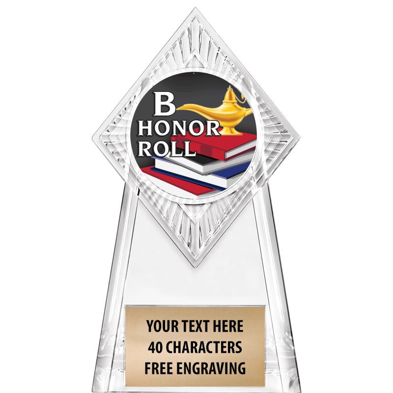 6" PARAGON CLEAR INSERT TROPHY