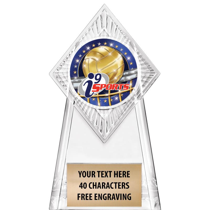 6" PARAGON CLEAR INSERT TROPHY