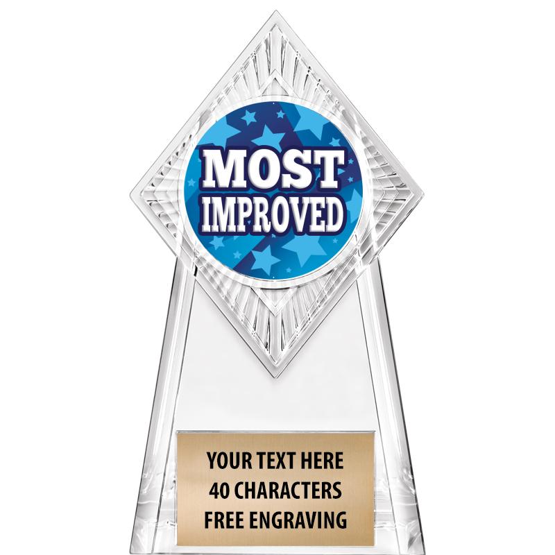 6" PARAGON CLEAR INSERT TROPHY