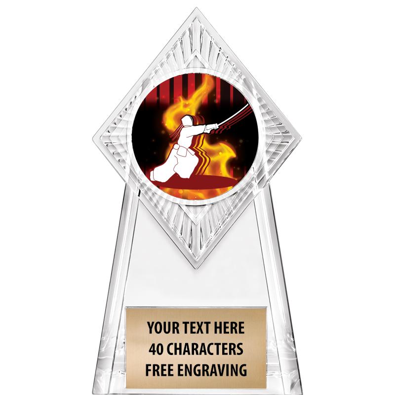 6" PARAGON CLEAR INSERT TROPHY