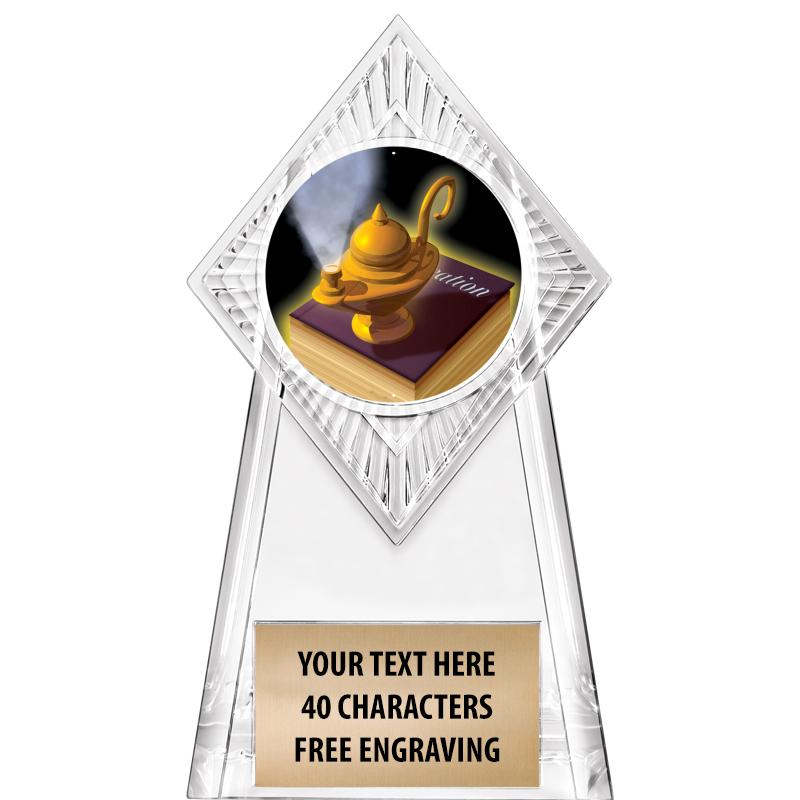 6" PARAGON CLEAR INSERT TROPHY