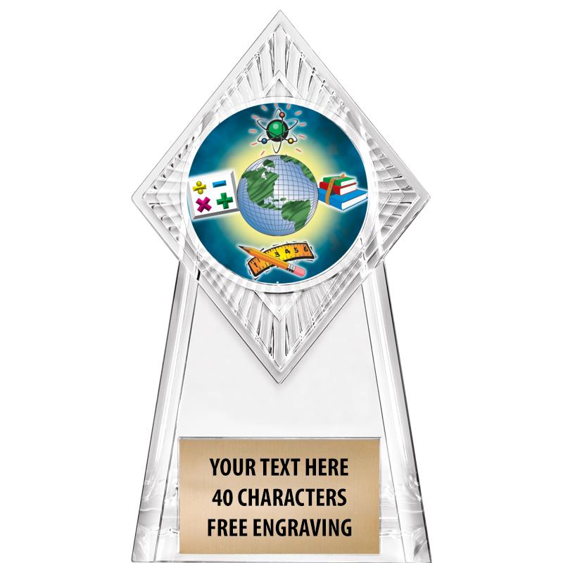 6" PARAGON CLEAR INSERT TROPHY