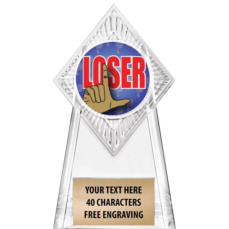 6" PARAGON CLEAR INSERT TROPHY