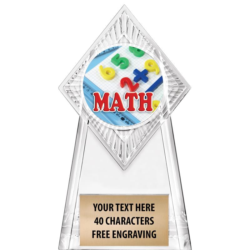 6" PARAGON CLEAR INSERT TROPHY