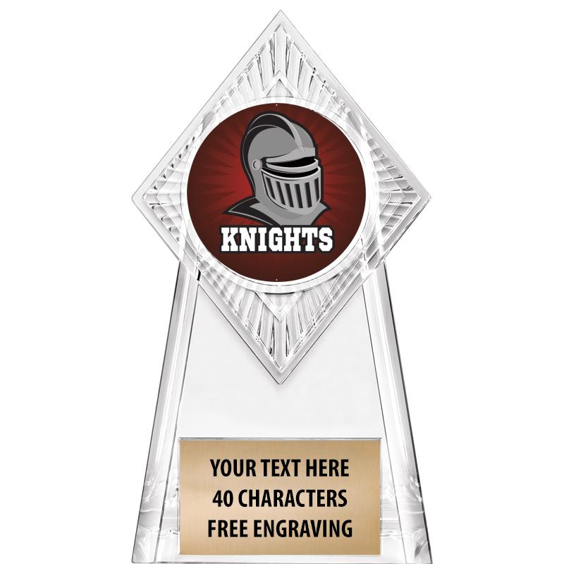 6" PARAGON CLEAR INSERT TROPHY