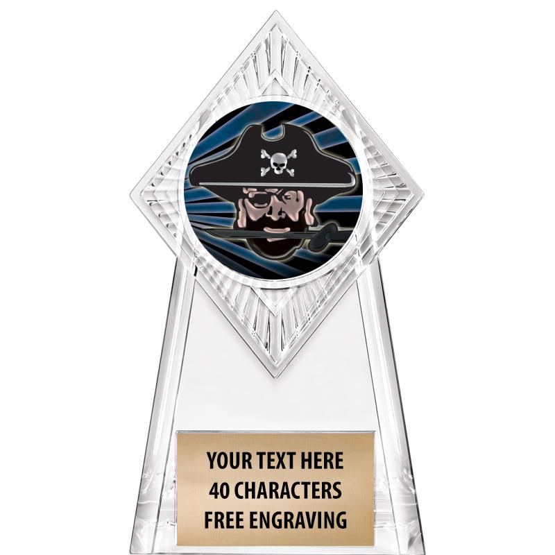 6" PARAGON CLEAR INSERT TROPHY