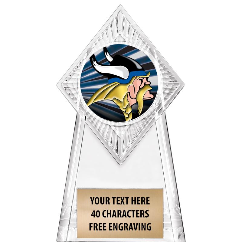 6" PARAGON CLEAR INSERT TROPHY