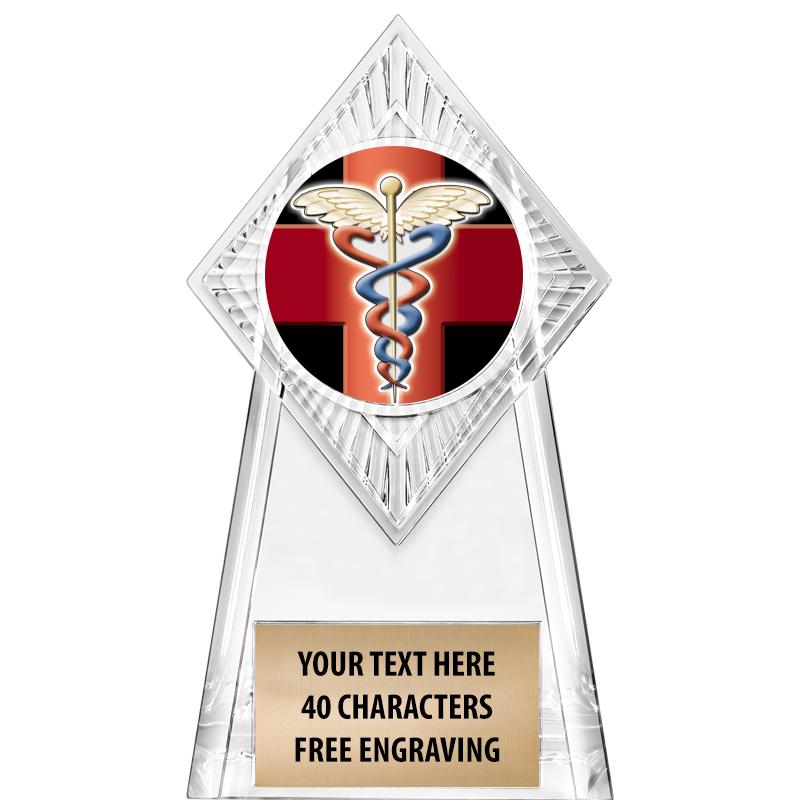 6" PARAGON CLEAR INSERT TROPHY