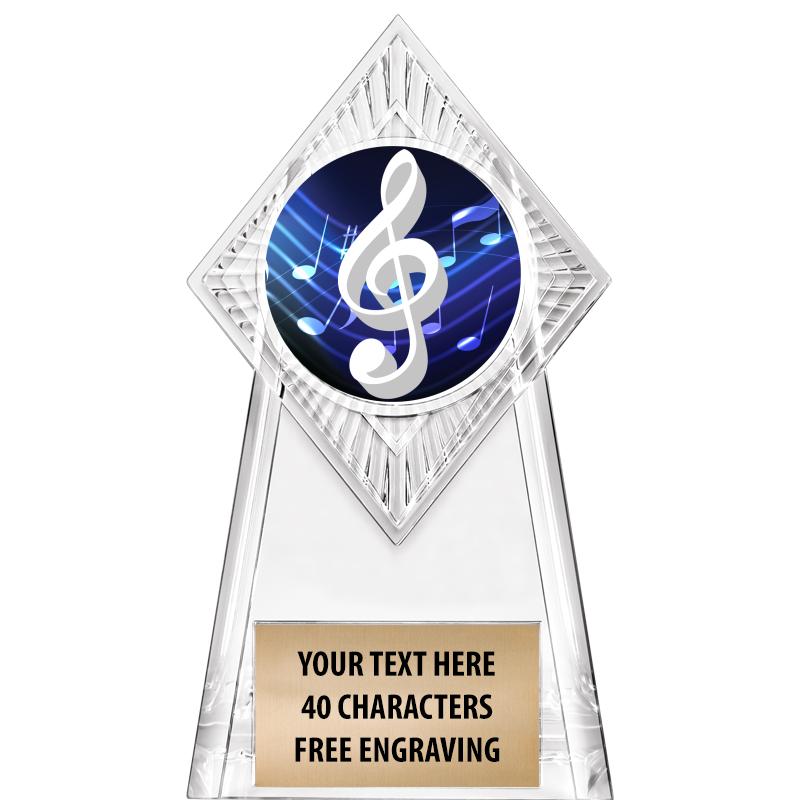 6" PARAGON CLEAR INSERT TROPHY