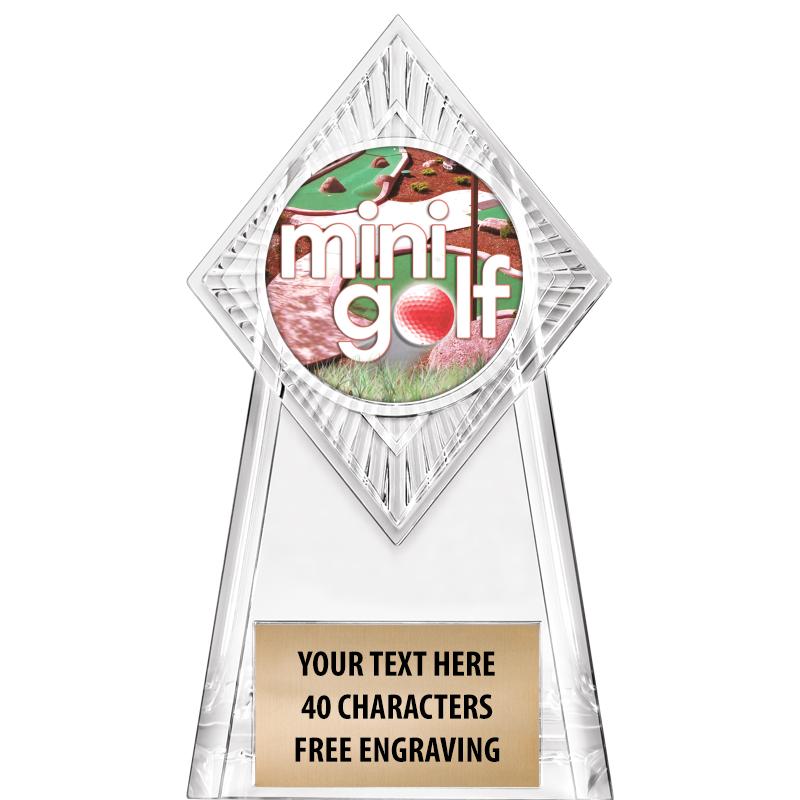 6" PARAGON CLEAR INSERT TROPHY