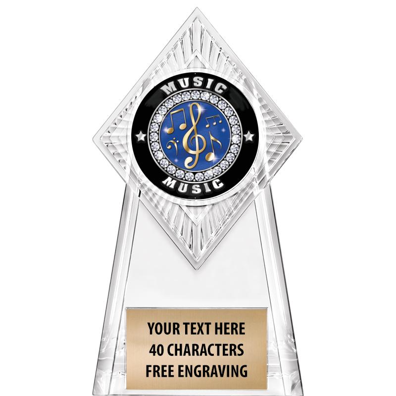 6" PARAGON CLEAR INSERT TROPHY