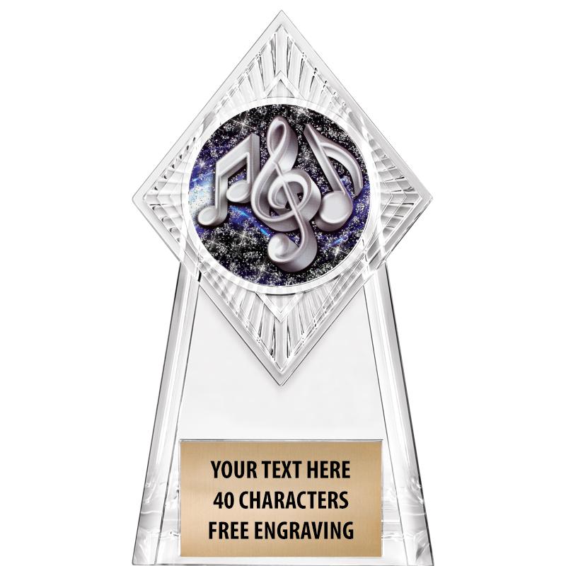 6" PARAGON CLEAR INSERT TROPHY