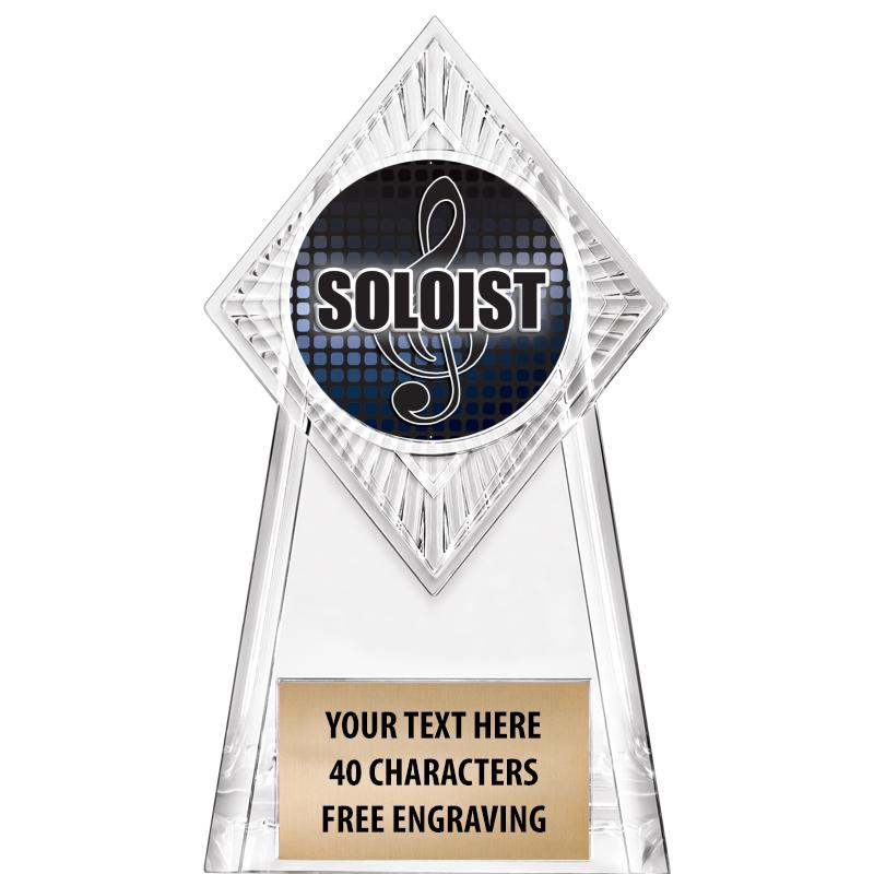 6" PARAGON CLEAR INSERT TROPHY